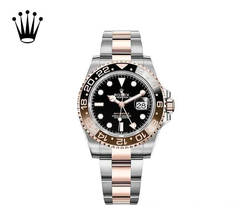 ロレックスGMTマスターⅡ 自動巻き ブラック 文字盤  m126711chnr-0002