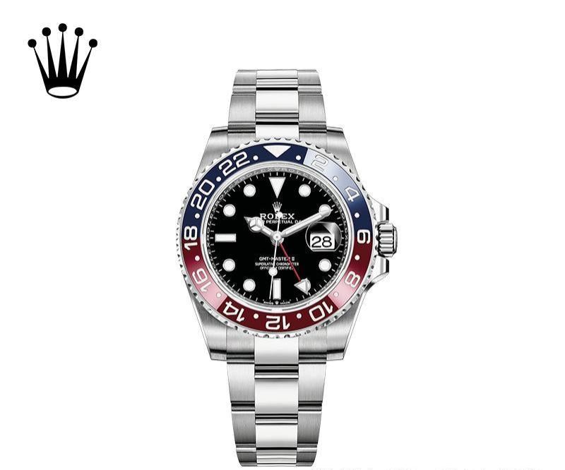 代金引換 ロレックス GMTマスターⅡ 自動巻き ブラック 文字盤 m126710blro-0002