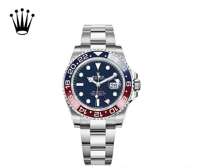 代金引換 ロレックス GMTマスターⅡ 自動巻き ブルー 文字盤 ホワイトゴールド  m126719blro-0003