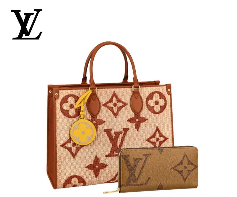 LOUIS VUITTON オンザゴー MM 長財布 2点セット お得 Ref:M57707+M69353