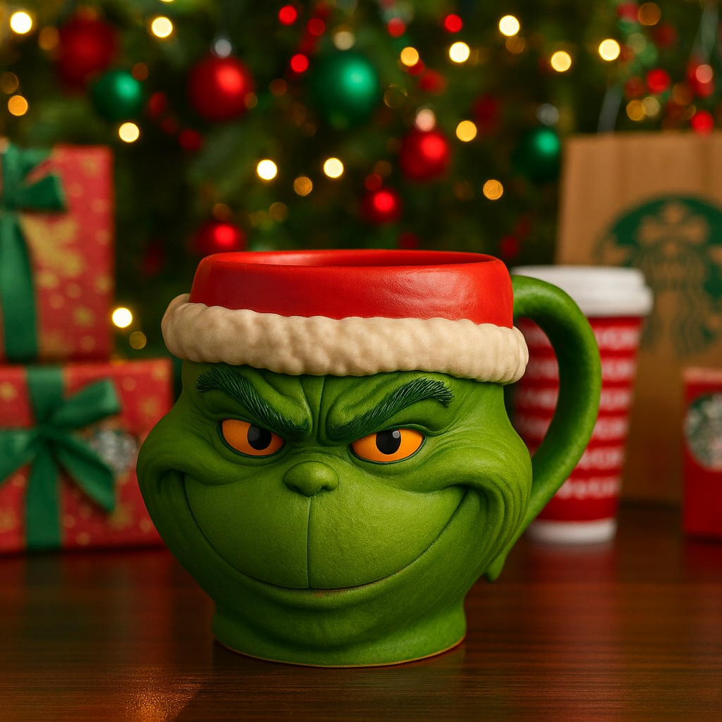 The Grinch Mug – Bring Mischief to Every Sip! 🎄☕