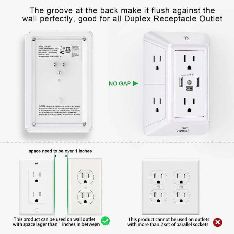🔥HOT SALE - 49% OFF🔥Multi Plug Outlet Surge Protector