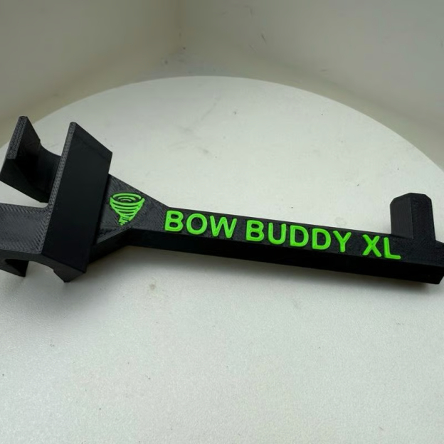 Twist-On 2.0 “XL” Bow Buddy – Nearly Universal Bow Hanger for Trucks & SUVs - Printed from ASA will not melt/warp– Spacer Ring Included | 20% Stronger | Quick No-Tool Install