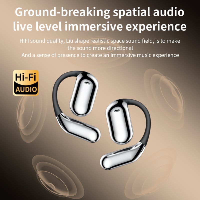 True Powerful Bluetooth 5.4 Open Ear Earbuds, IPX5 Waterproof - Buy 2 Free Shipping