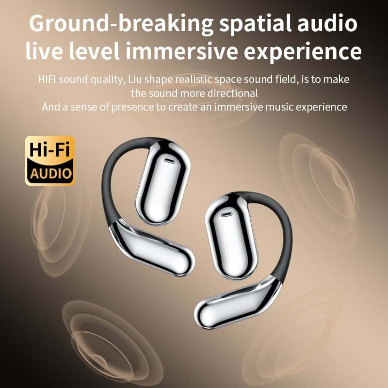 True Powerful Bluetooth 5.4 Open Ear Earbuds, IPX5 Waterproof - Buy 2 Free Shipping