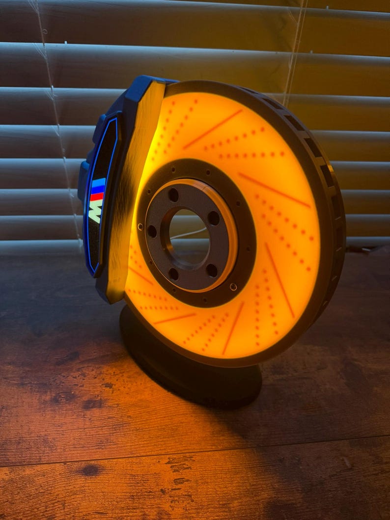 Brake and Caliper BMW M Lamp - LED USB lit sign | Series | Wall Decor | Gift for Him | Mancave | computer| car image 2