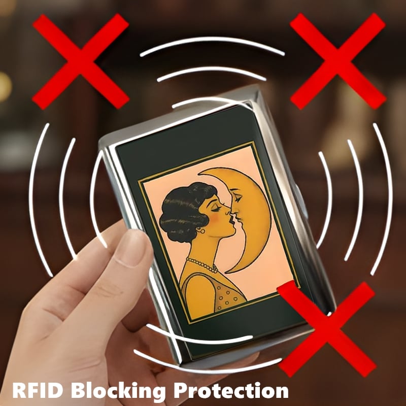 🔥LAST DAY 49% OFF -❤️Vintage Art Deco Versatile Card & Cash Case With RFID Protection