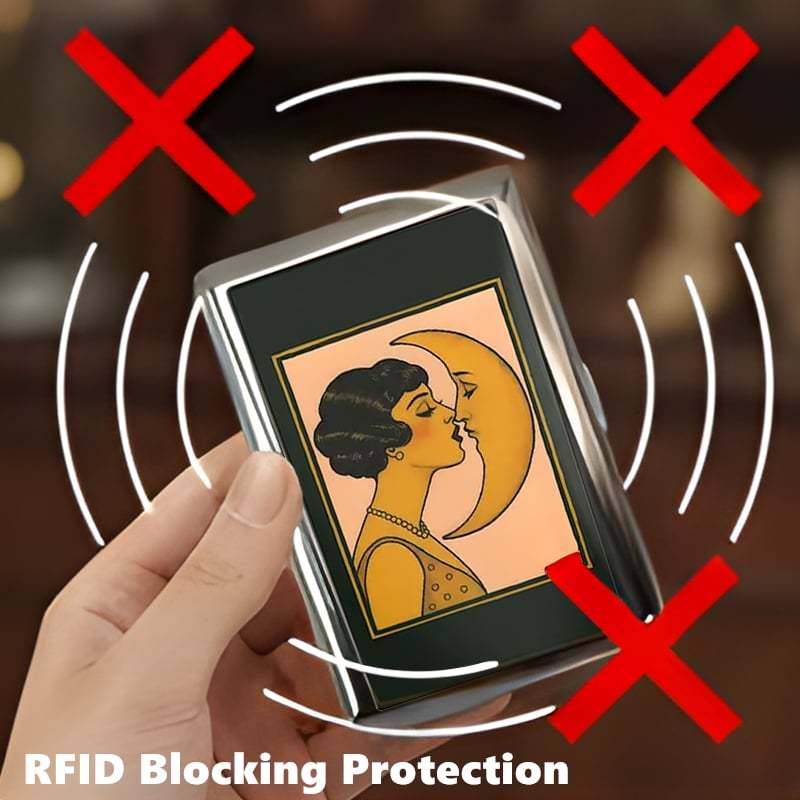 🔥LAST DAY 49% OFF -❤️Vintage Art Deco Versatile Card & Cash Case With RFID Protection