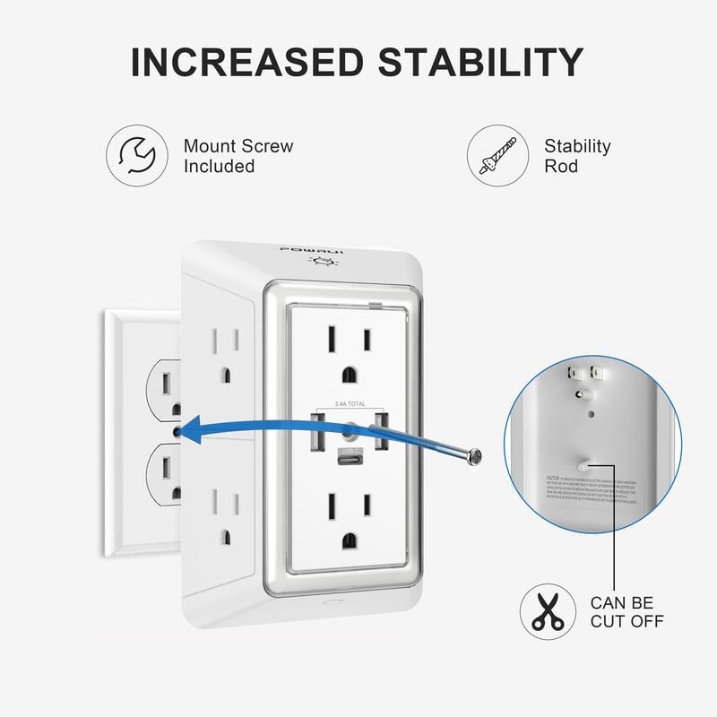 🔥HOT SALE - 49% OFF🔥Multi Plug Outlet Surge Protector