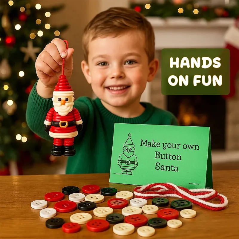 🔥HOT SALE - 49% OFF - 🎅☃️ DIY Button Ornament Kits