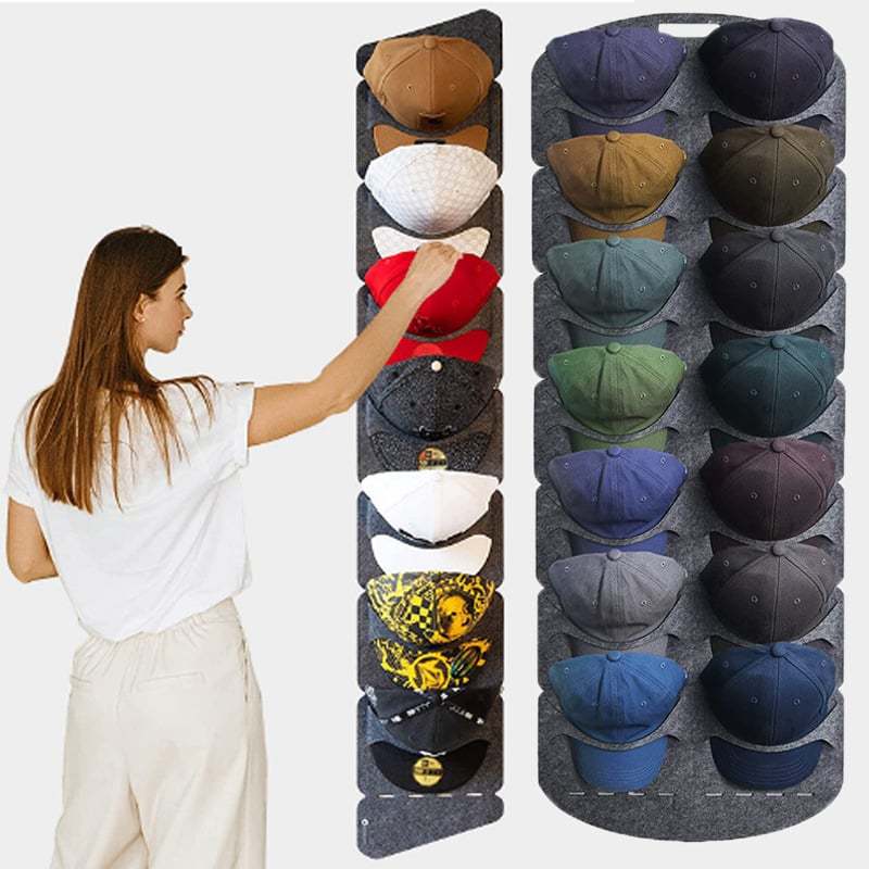 Hanging Multi-Pocket Hat Organizer Holder