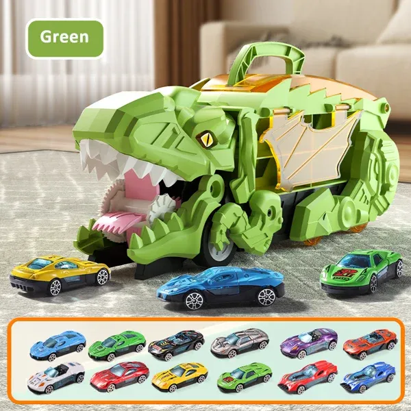 🚗Transport Dinosaur Truck with Foldable Sliding