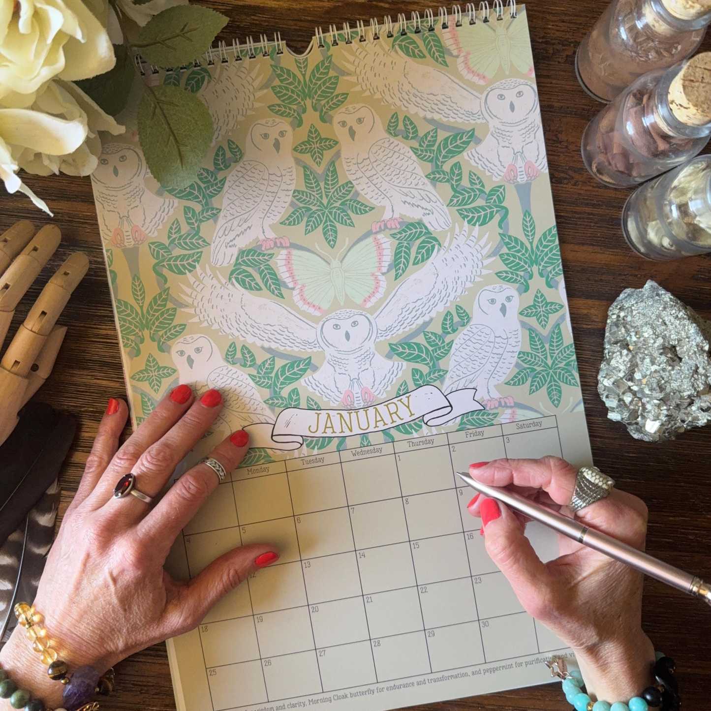 🔥HOT SALE - 49% OFF🔥Wings and Whispers: A Year of Magical Connection - 2026 Wall Calendar Pattern