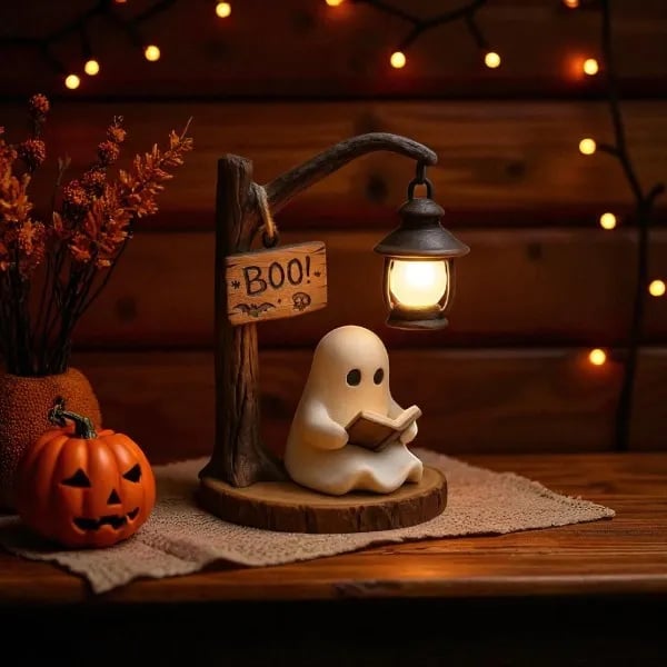 🔥HOT SALE - 49% OFF🔥 - 👻📖Cute Ghost Reading Lantern - BOO!