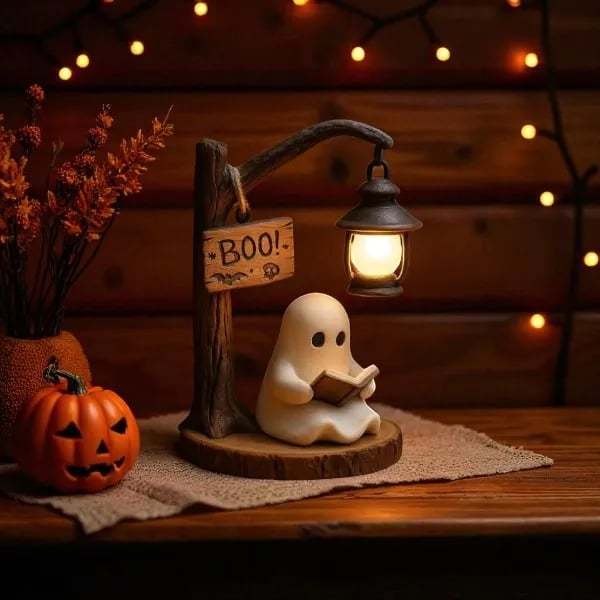 🔥HOT SALE - 49% OFF🔥 - 👻📖Cute Ghost Reading Lantern - BOO!