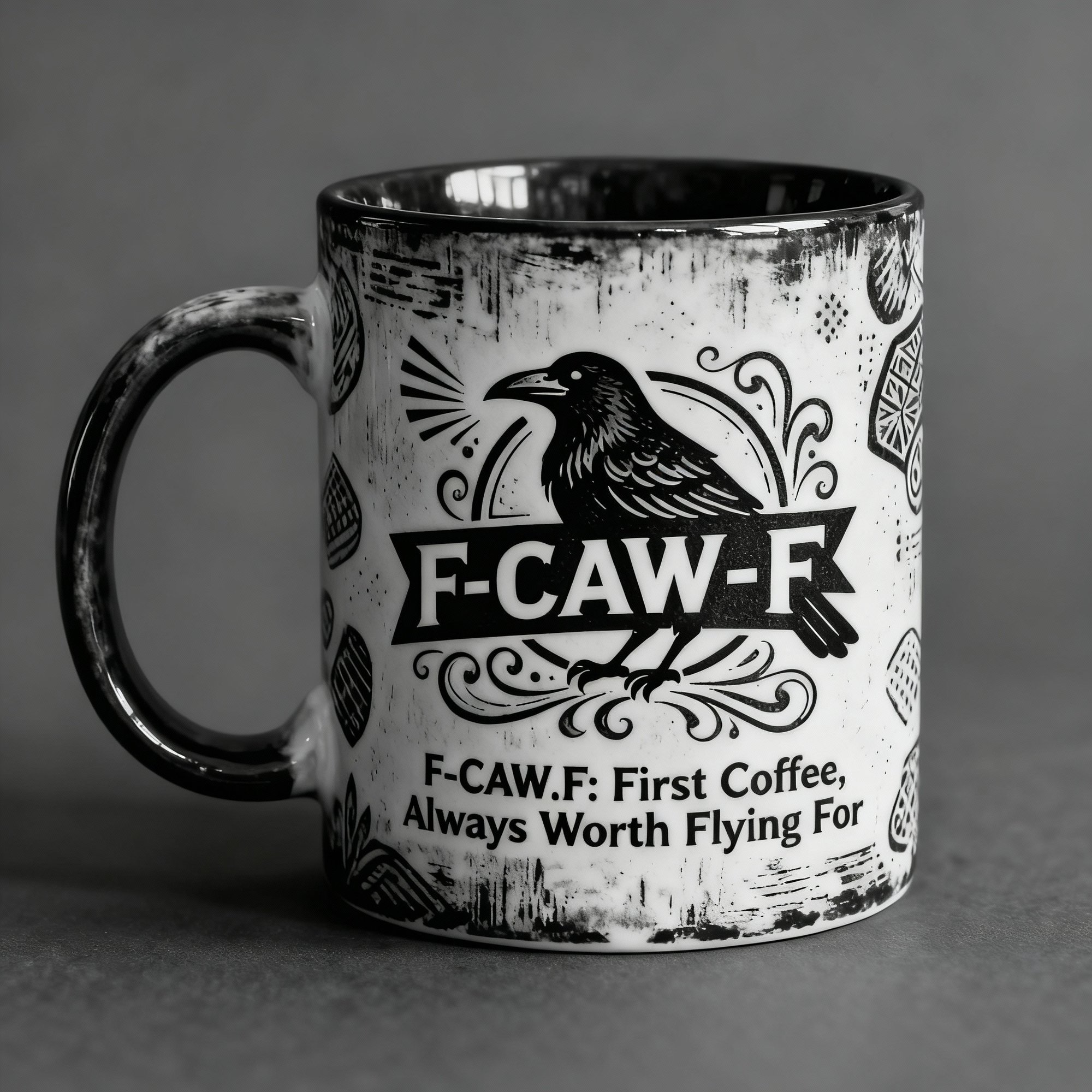 🔥New Lanch🔥F-CAW-F Coffee Mug – The First Coffee, Always Worth Flying For