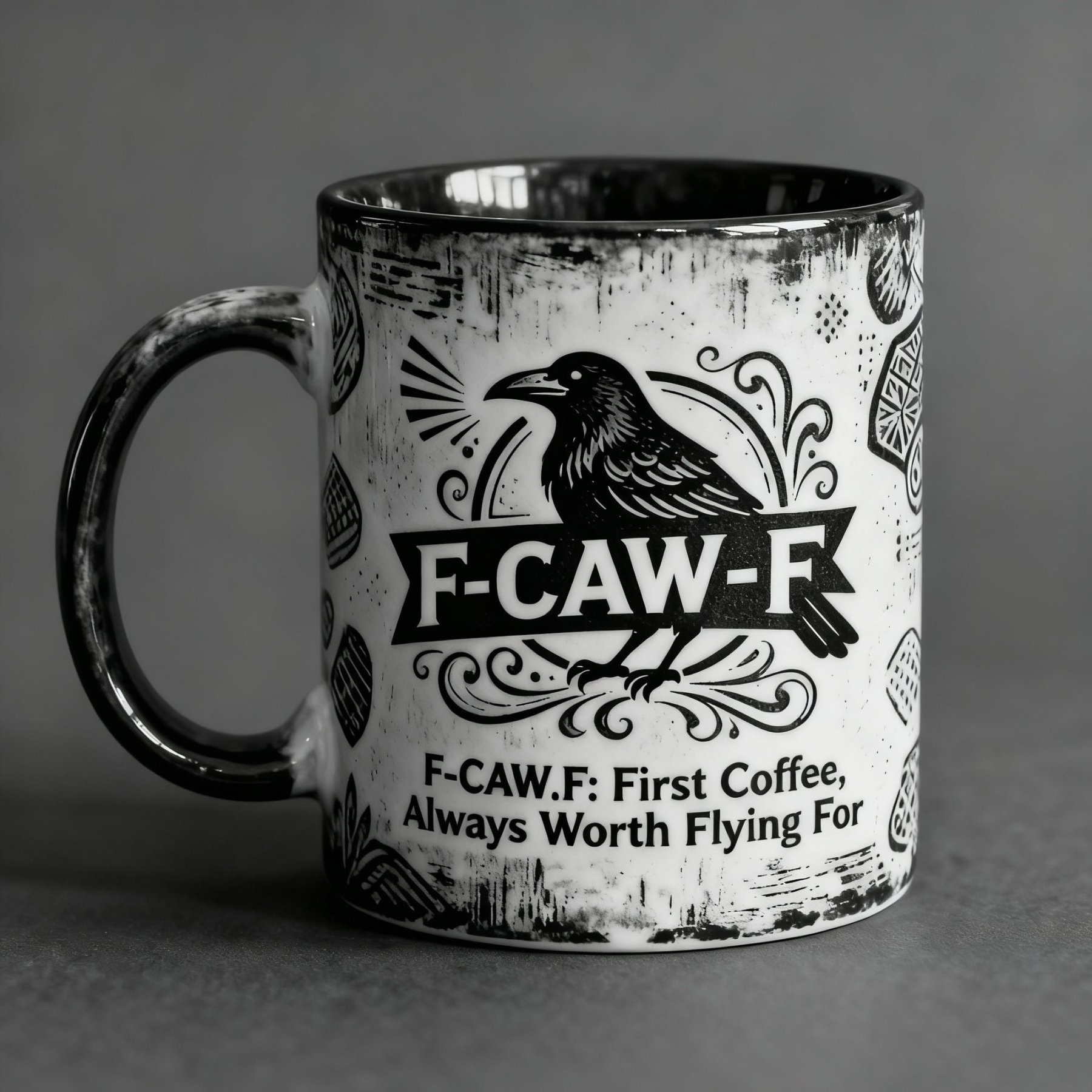 🔥New Lanch🔥F-CAW-F Coffee Mug – The First Coffee, Always Worth Flying For