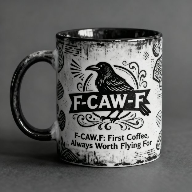 🔥New Lanch🔥F-CAW-F Coffee Mug – The First Coffee, Always Worth Flying For