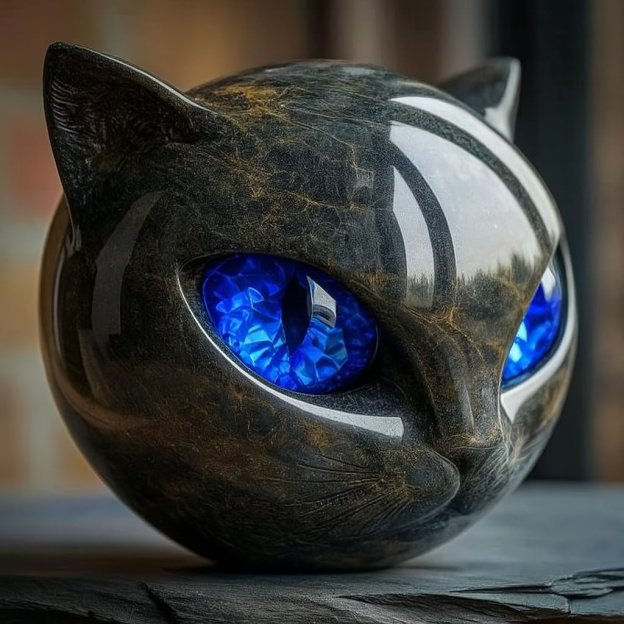 🔥HOT SALE - 49% OFF🔥Luxury Black Cat Stone Sculpture – Elegant Home Décor & Gift-Ready Art Piece