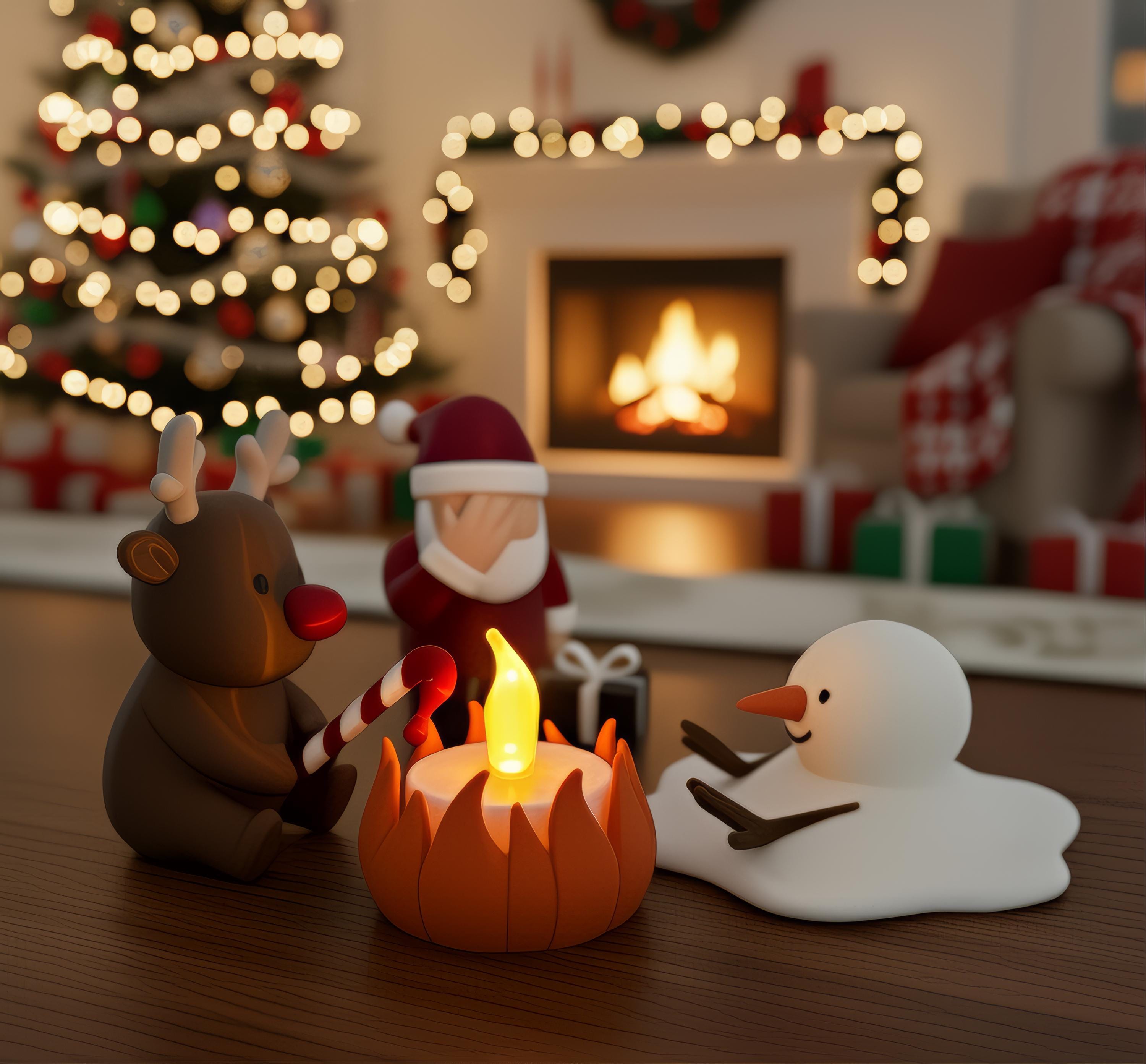 🔥HOT SALE - 49% OFF🔥- Funny Christmas Campfire、Reindeer & Melting 