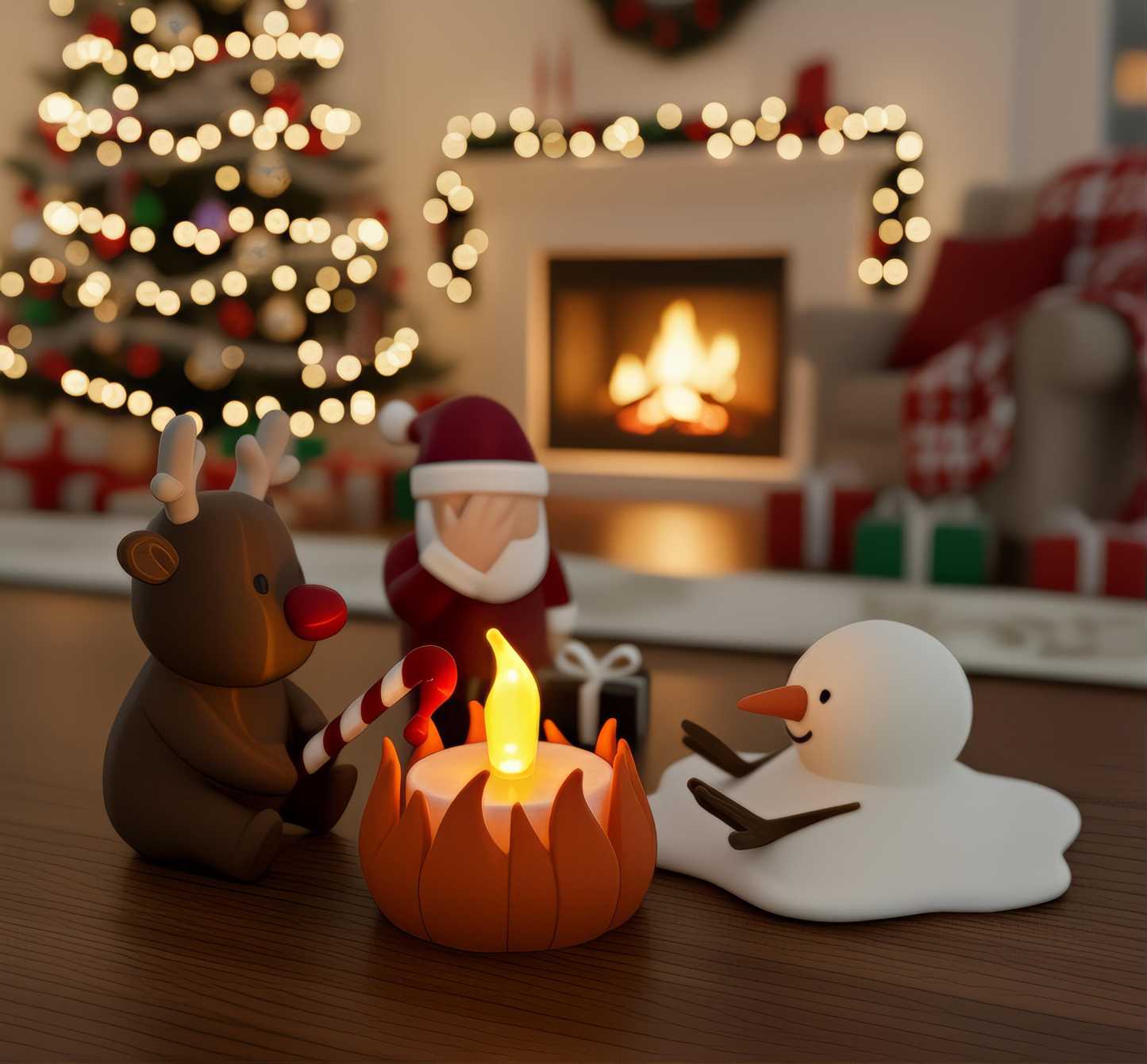 🔥HOT SALE - 49% OFF🔥- Funny Christmas Campfire、Reindeer & Melting