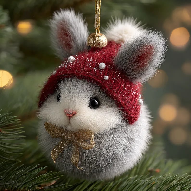 🔥LAST DAY 49% OFF -💃-🦊Cozy Woodland Animal Christmas Ornaments-2D