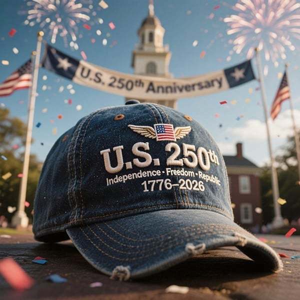 🔥HOT SALE - 49% OFF🔥Celebrates the U.S. 250th Anniversary Retro Washed Cap