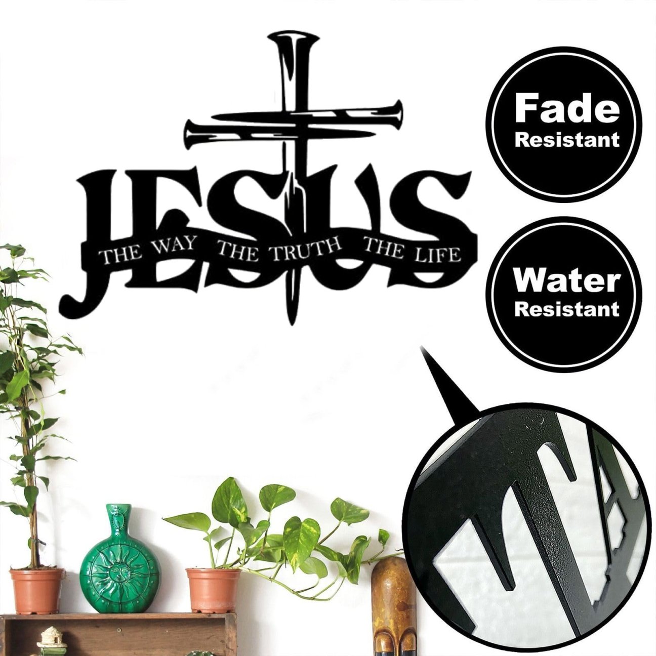 🔥HOT SALE - 49% OFF🔥Add Grace to Your Home – 🙏Jesus & Cross Design Wall Art