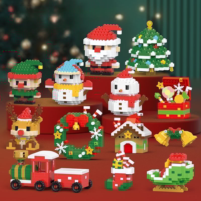 🔥HOT SALE - 49% OFF🔥🎄Santa Claus Design Building Blocks Toy