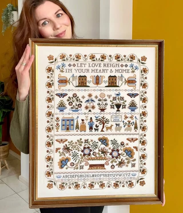 Let Love Reign Cross Stitch Kit