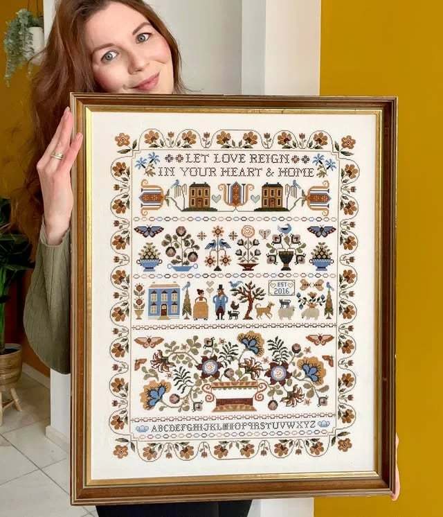 Let Love Reign Cross Stitch Kit