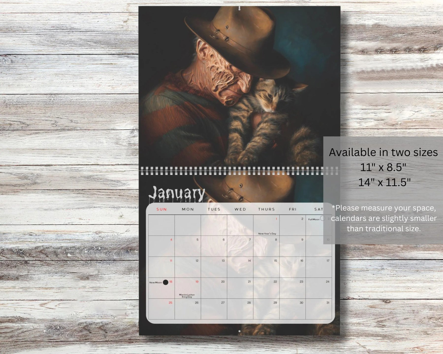 🔥HOT SALE - 49% OFF🔥2026 Halloween Horror Movie & Cats Wall Calendar
