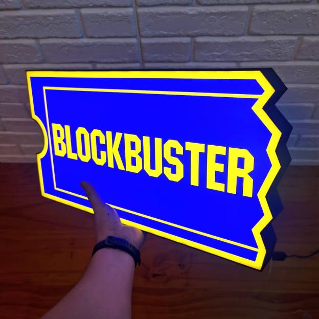 🔥HOT SALE - 49% OFF🔥Blockbuster Video Sign LED Lightbox 