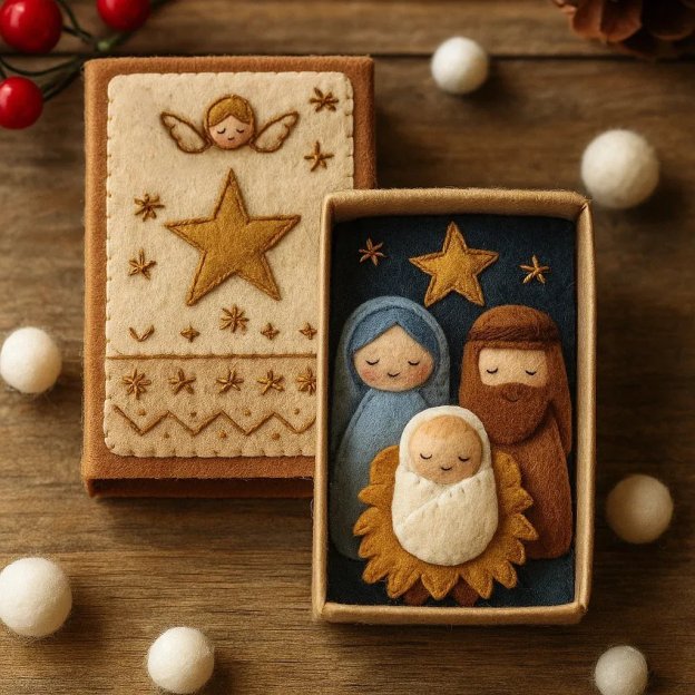 🔥HOT SALE - 49% OFF🔥 Handmade Christmas Nativity Felt Kit