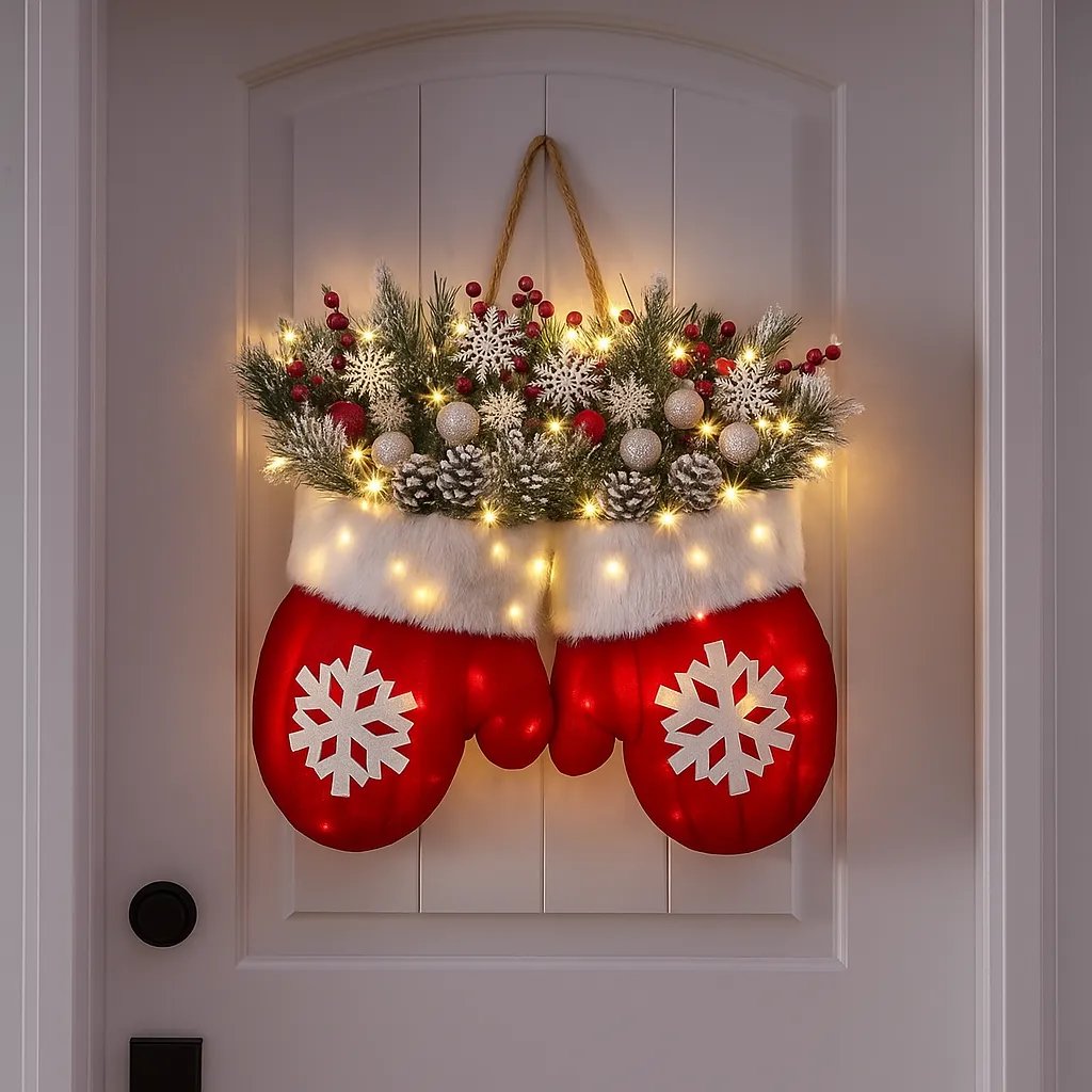 🔥HOT SALE - 49% OFF🔥- Sparkling Christmas Mitten Wreath
