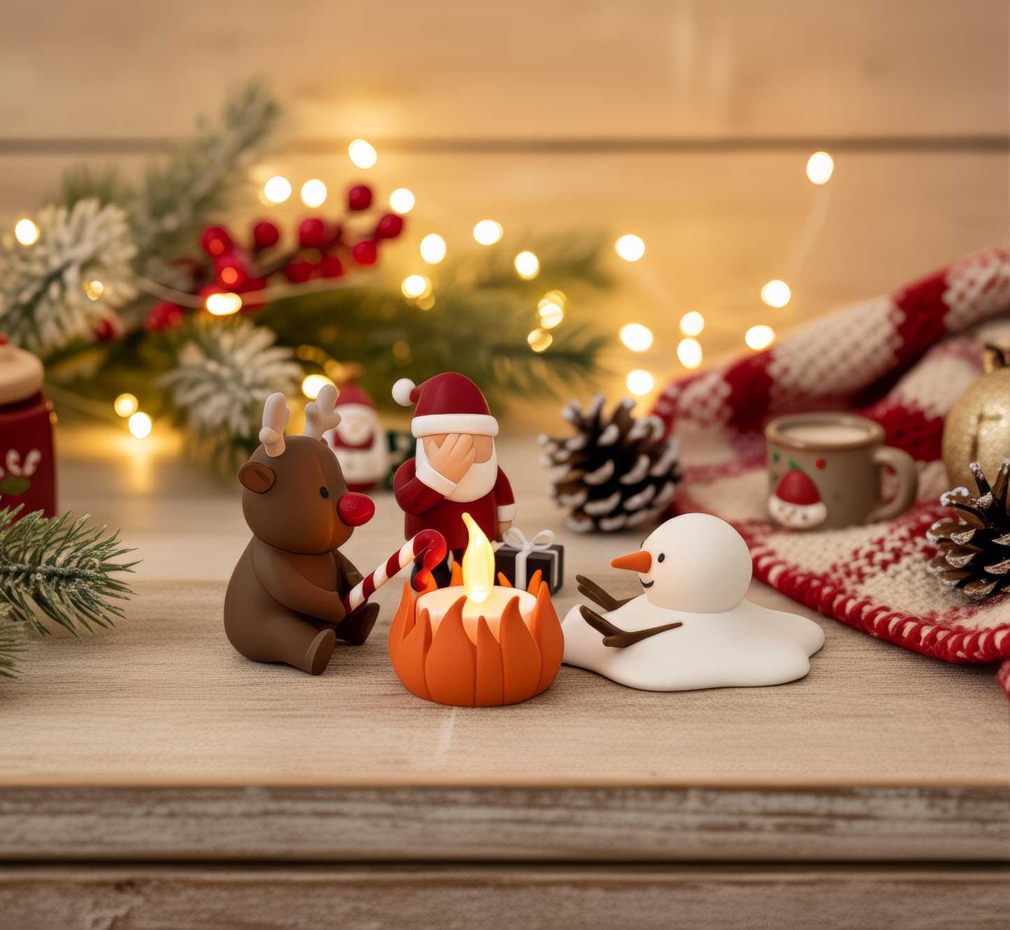 🔥HOT SALE - 49% OFF🔥- Funny Christmas Campfire、Reindeer & Melting 