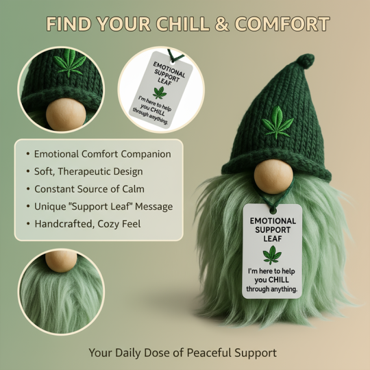 🔥LAST DAY 49% OFF -💃 -Emotional Support Weed Gnome – Your Little Cannabis Companion