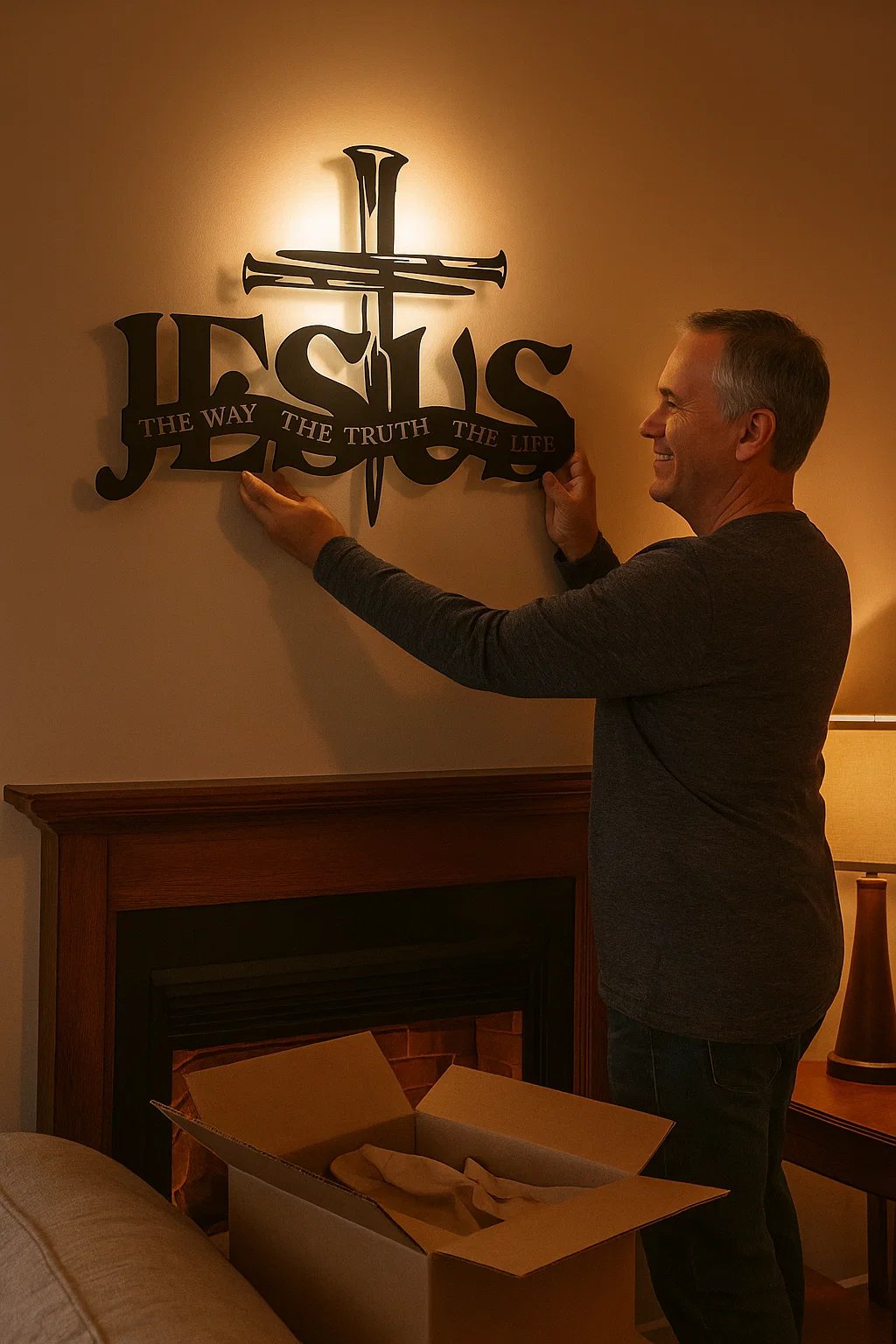 🔥HOT SALE - 49% OFF🔥Add Grace to Your Home – 🙏Jesus & Cross Design Wall Art