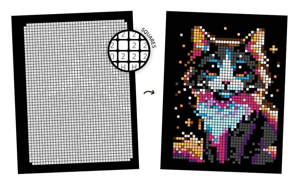 🎨100 Color by Number Mysteries: A Coloring Book for Adults Relaxation and Wonder