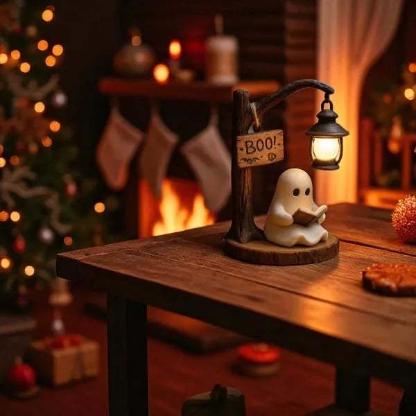 🔥HOT SALE - 49% OFF🔥 - 👻📖Cute Ghost Reading Lantern - BOO!