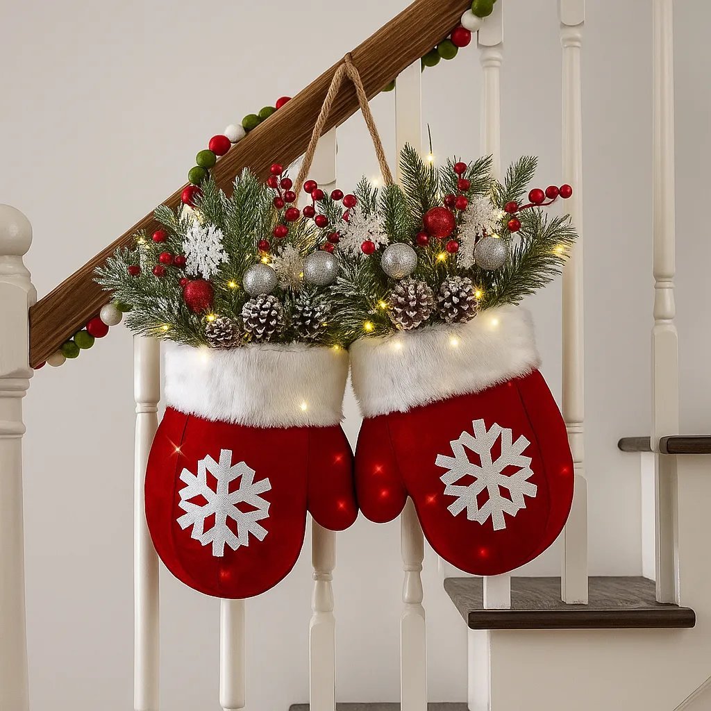 🔥HOT SALE - 49% OFF🔥- Sparkling Christmas Mitten Wreath