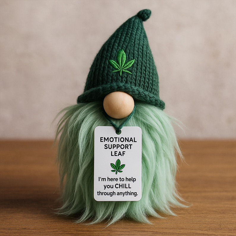 🔥LAST DAY 49% OFF -💃 -Emotional Support Weed Gnome – Your Little Cannabis Companion