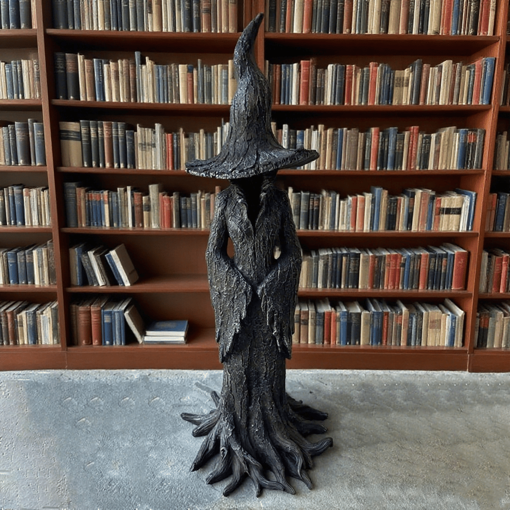 🔥HOT SALE - 49% OFF🔥🧙‍♀️💫Hand-Painted Enchanting Witch Statue: The Guardian of Your Home 