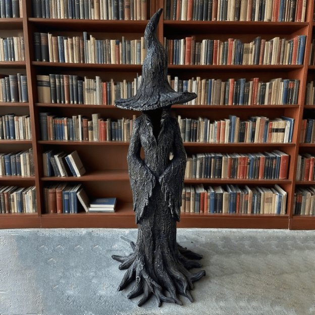 🔥HOT SALE - 49% OFF🔥🧙‍♀️💫Hand-Painted Enchanting Witch Statue: The Guardian of Your Home 