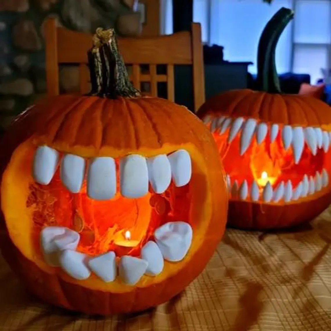 🔥HOT SALE - 49% OFF🔥Pumpkin Teeth Halloween Decor