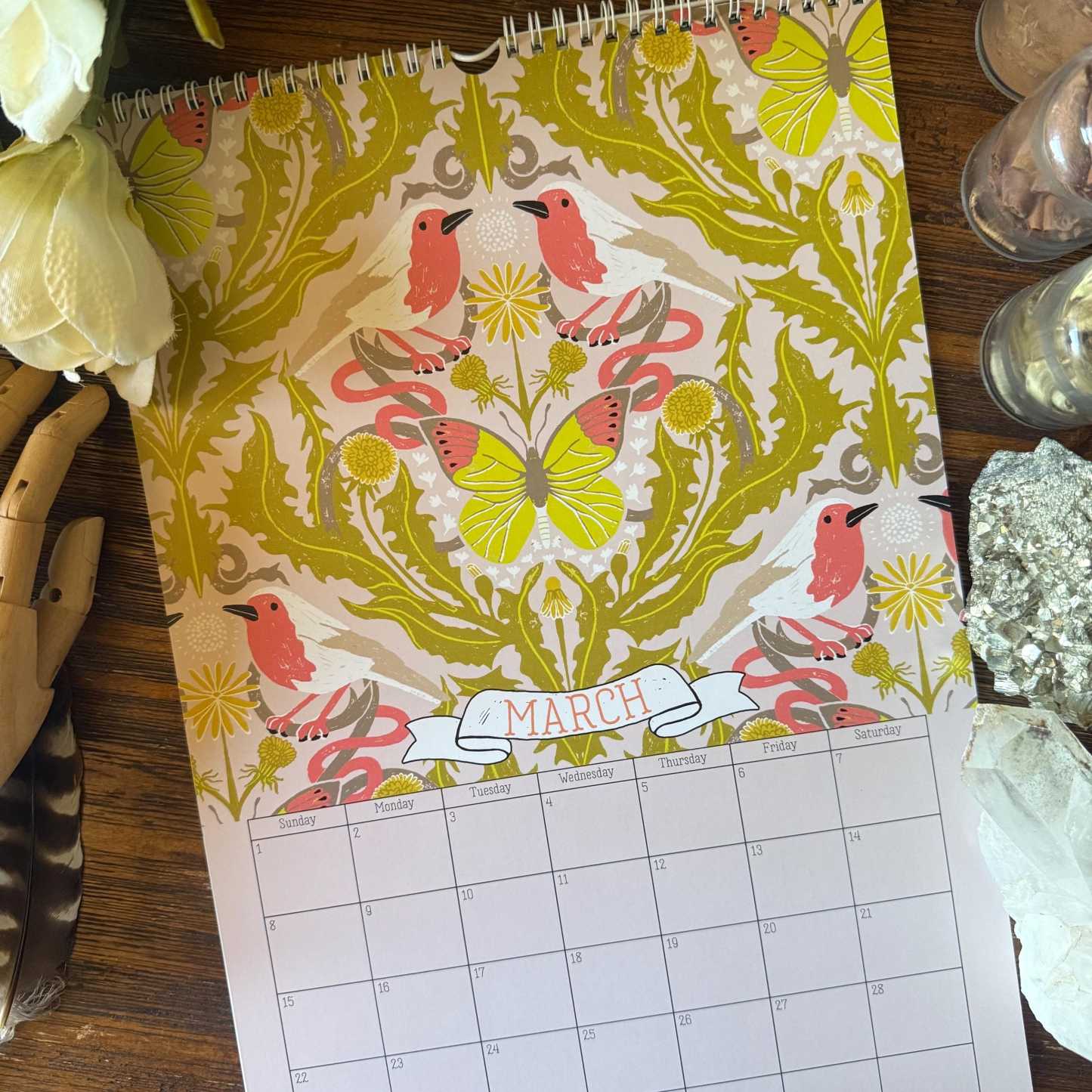 🔥HOT SALE - 49% OFF🔥Wings and Whispers: A Year of Magical Connection - 2026 Wall Calendar Pattern 