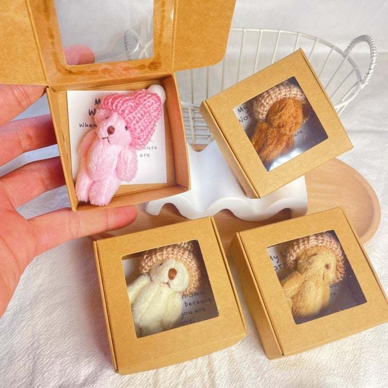 🔥HOT SALE - 49% OFF🔥-🎁Handmade Mini Plush Teddy Bear in Box