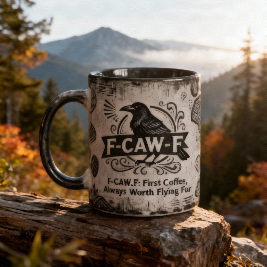 🔥New Lanch🔥F-CAW-F Coffee Mug – The First Coffee, Always Worth Flying For
