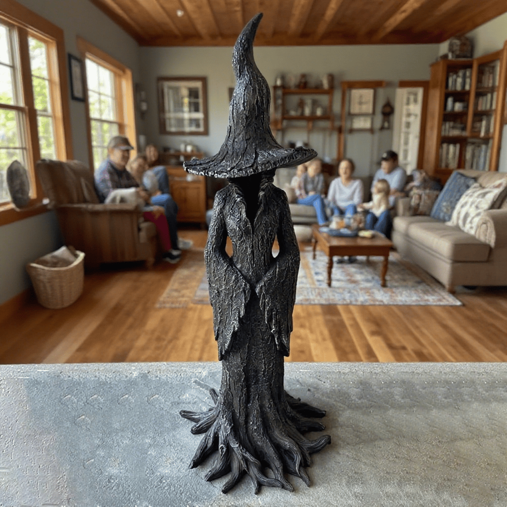 🔥HOT SALE - 49% OFF🔥🧙‍♀️💫Hand-Painted Enchanting Witch Statue: The Guardian of Your Home 