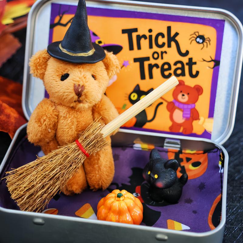🎃🐻Halloween Bear in a Box for Trick or Treat✨